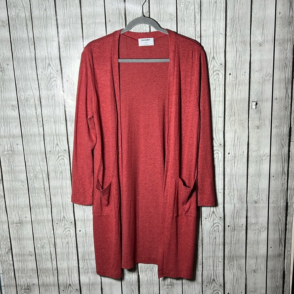 Old navy long line  open cardigan size xl